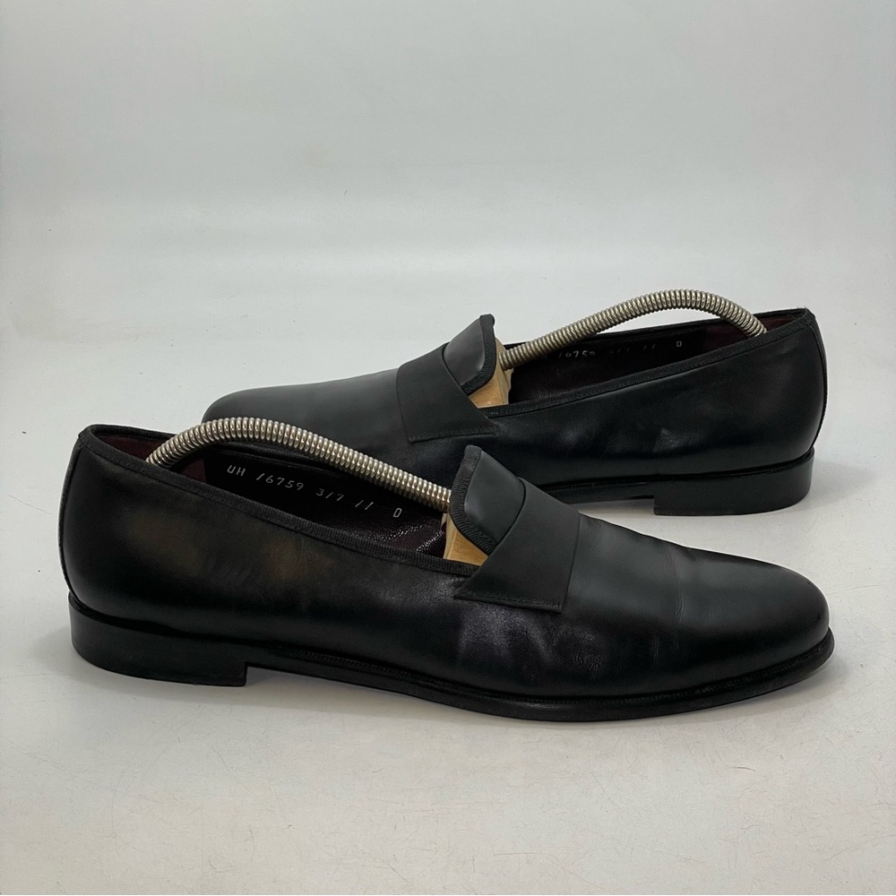 Salvatore Ferragamo Slip-On Leather Loafers Round Toe Dress Shoes Men’s Sz 11 D
